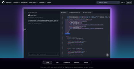 Скрин сайта github